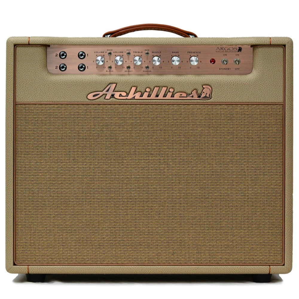 Achillies Argos 1x12 40W Tube Guitar Combo Amplifier with Celestion Creamback - Tan Bronco Tolex - Image 6