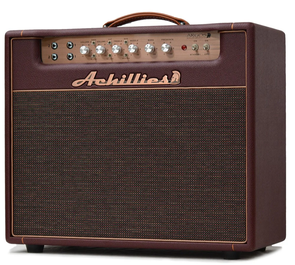 Achillies Argos 1x12 40W Tube Guitar Combo Amplifier with Jensen Speaker - Cabernet Bronco Tolex - Image 3