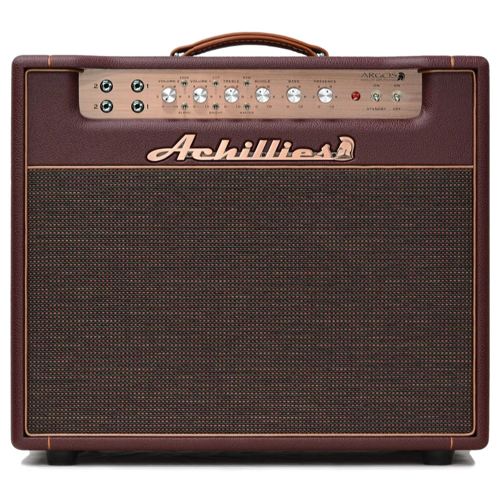 Achillies Argos 1x12 40W Tube Guitar Combo Amplifier with Jensen Speaker - Cabernet Bronco Tolex - Image 5