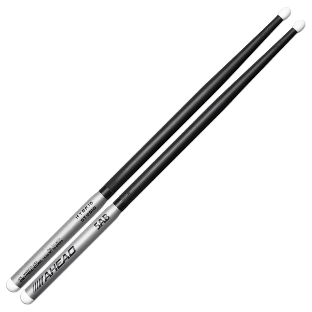 Ahead Hybrid Studio Drumsticks with 5B Handle and 5A Shaft - 5AB - Image 2