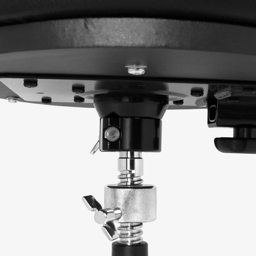 Ahead Spinal-G Saddle Top 3-Leg Drum Throne with Backrest - Black - Image 6