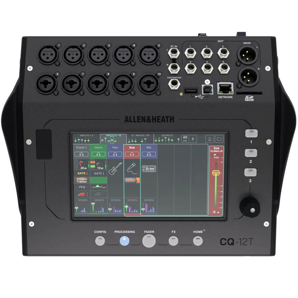 Allen & Heath CQ-12T Ultra-Compact 96kHz 12-Channel Digital Mixer - Image 4