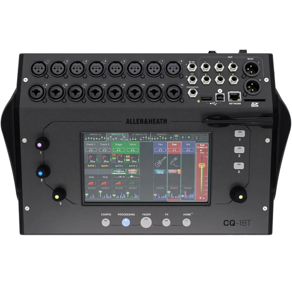 Allen & Heath CQ-18T Ultra-Compact 96kHz 18-Channel Digital Mixer - Image 5