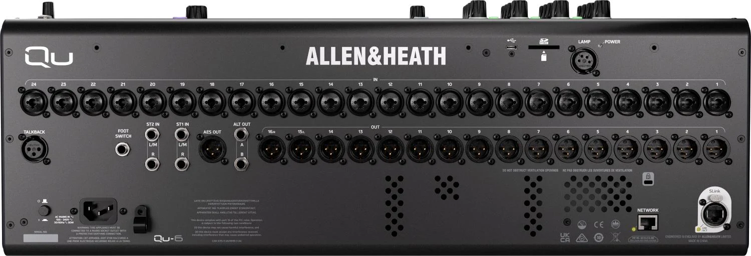 Allen & Heath QU-6 Digital Mixing Console - Image 7