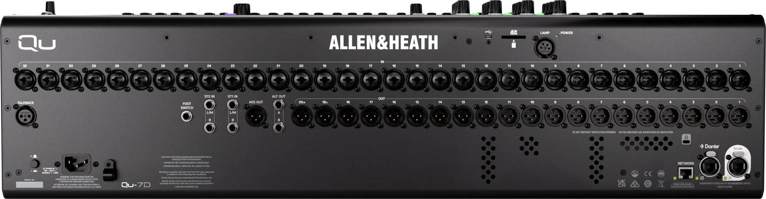 Allen & Heath QU-7D Digital Mixing Console w/Dante - Image 5