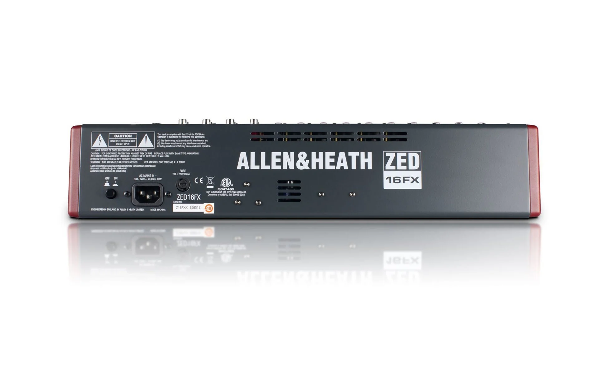 Allen & Heath Zed-16FX Mixing Desk (USB Mixer w Effects) - Image 2