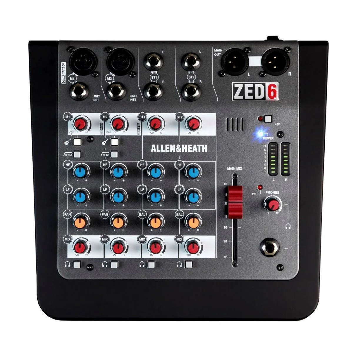 Allen & Heath Zed-6 Compact 6-Input Analogue Mixer - Image 4