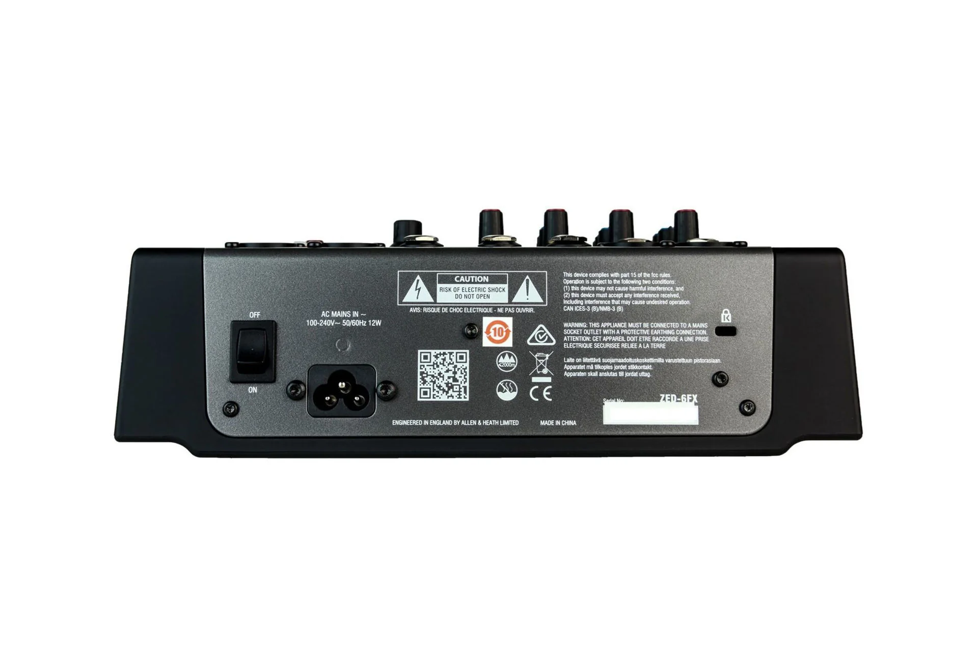 Allen & Heath Zed-6FX Compact 6-Input Analogue Mixer with Effects - Image 6