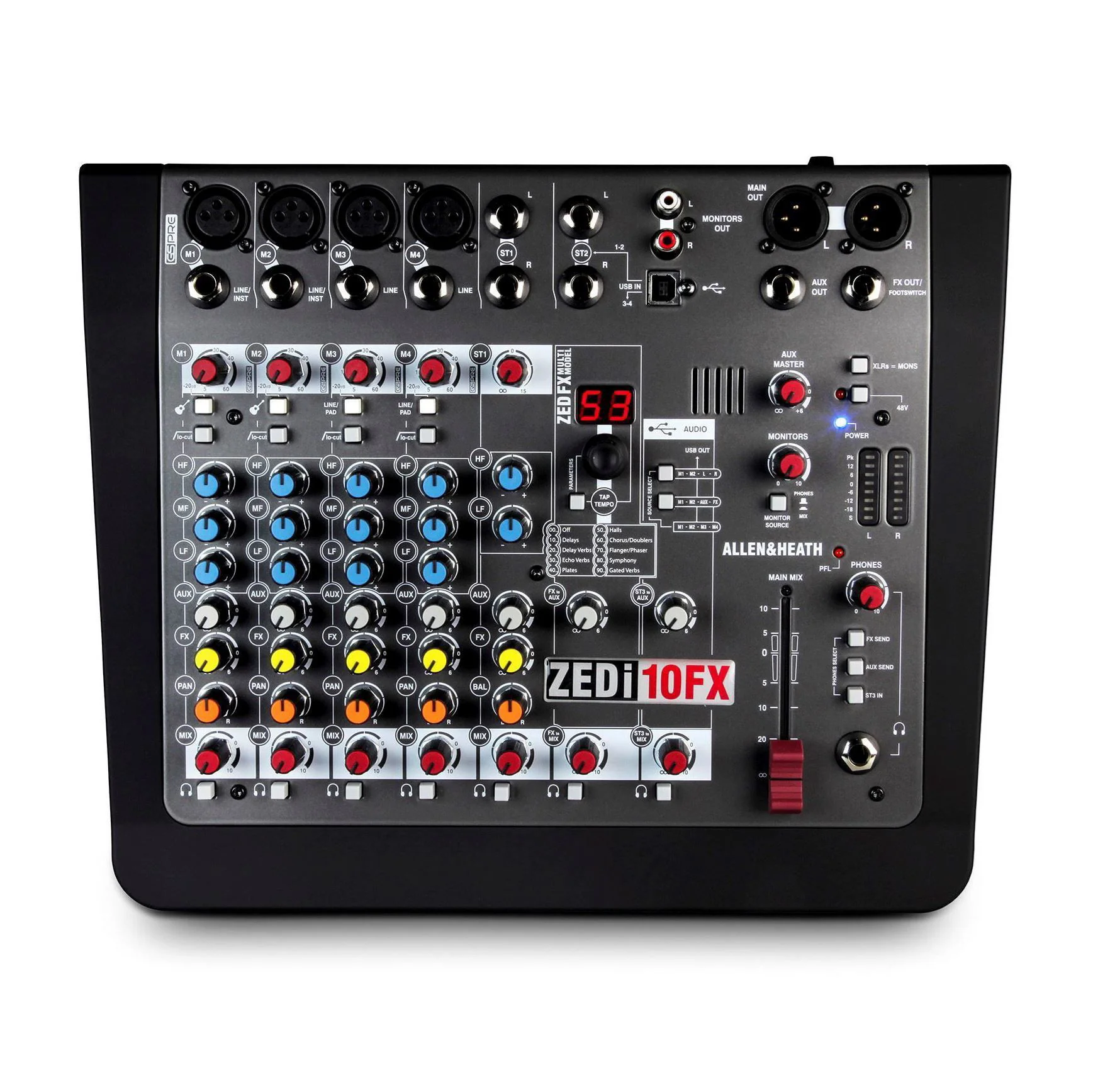 Allen & Heath ZEDi10FX Hybrid Compact Mixer (with 4x4 Interface & Effects) - Image 6