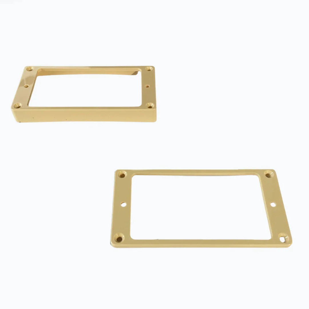 Allparts USA Gibson Humbucker Pickup Mounting Ring Set - Flat Bottom Cream