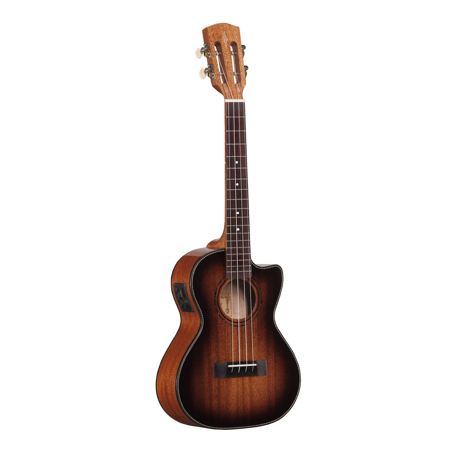 Alvarez AU66TCE Tenor Ukulele in Shadow Burst - Image 5