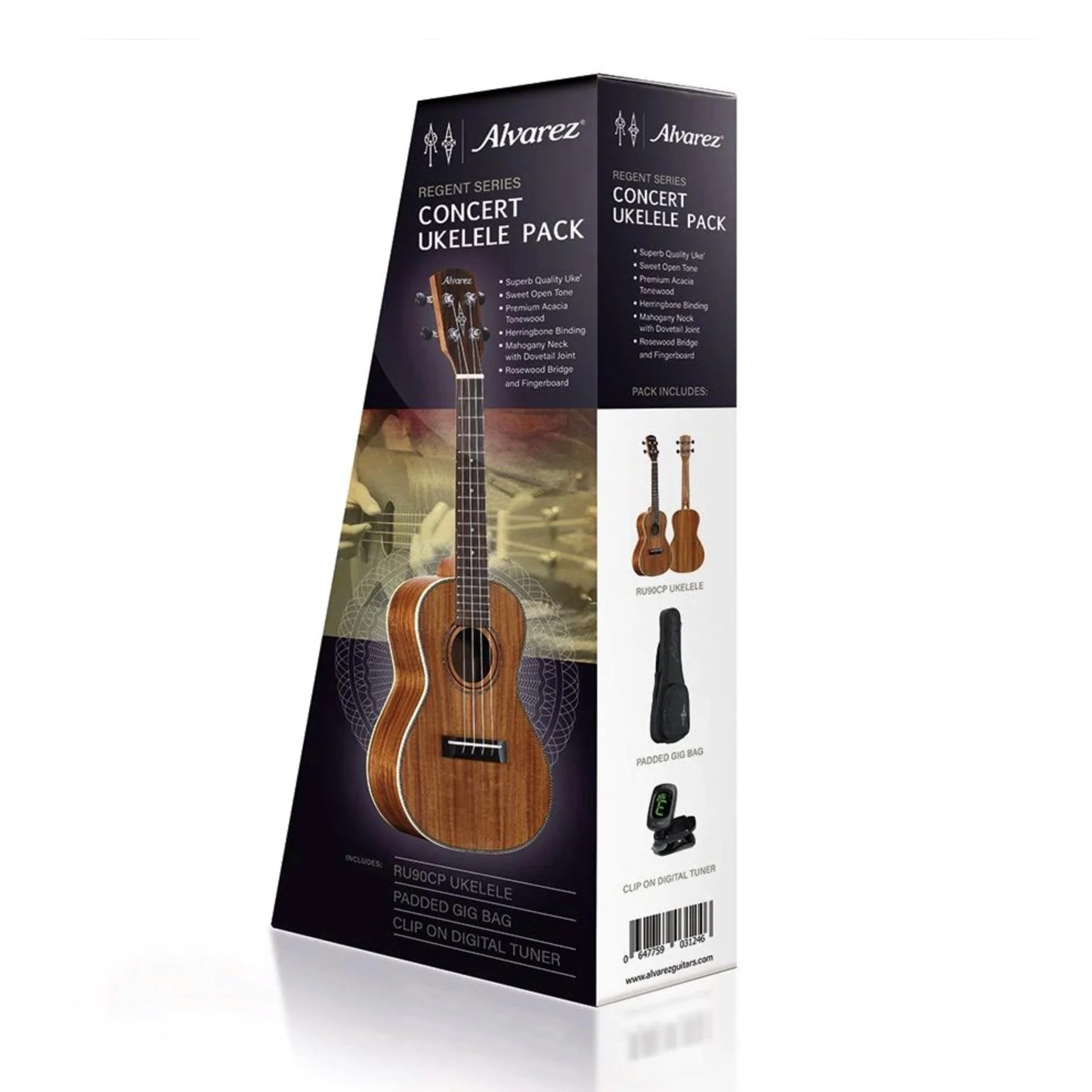 Alvarez Regent RU90 Acacia Concert Ukulele Pack - Image 2