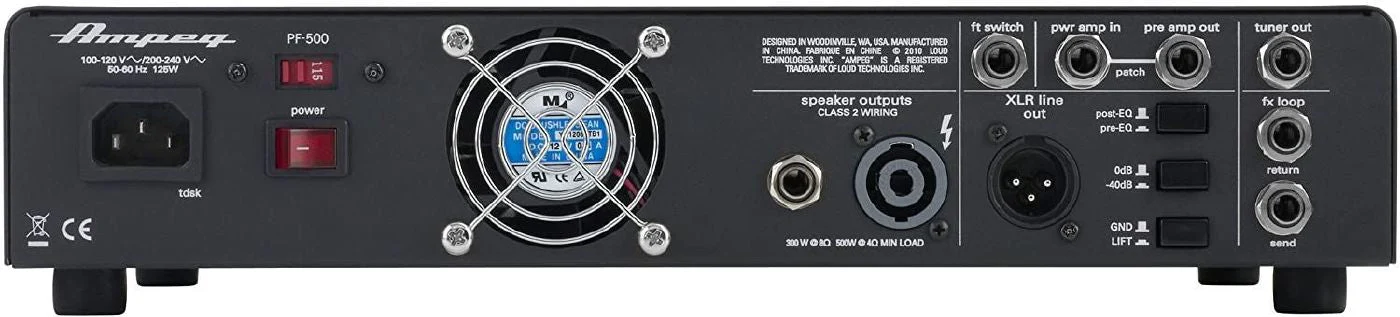 Ampeg PF-500 Portaflex Series Ultra-Compact Bass Head with MOSFET Preamp and D Class Power Amp (500w) - Image 2