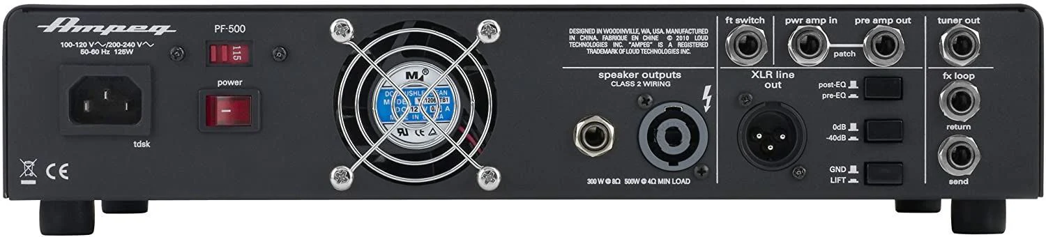 Ampeg PF-500 Portaflex Series Ultra-Compact Bass Head with MOSFET Preamp and D Class Power Amp (500w) - Image 4