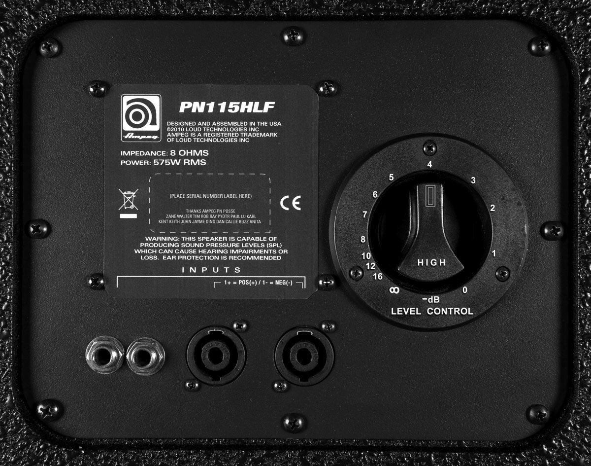 Ampeg Pro Neo PN-115HLF 575W 1x15 Neodymium Bass Speaker Cabinet - Image 2