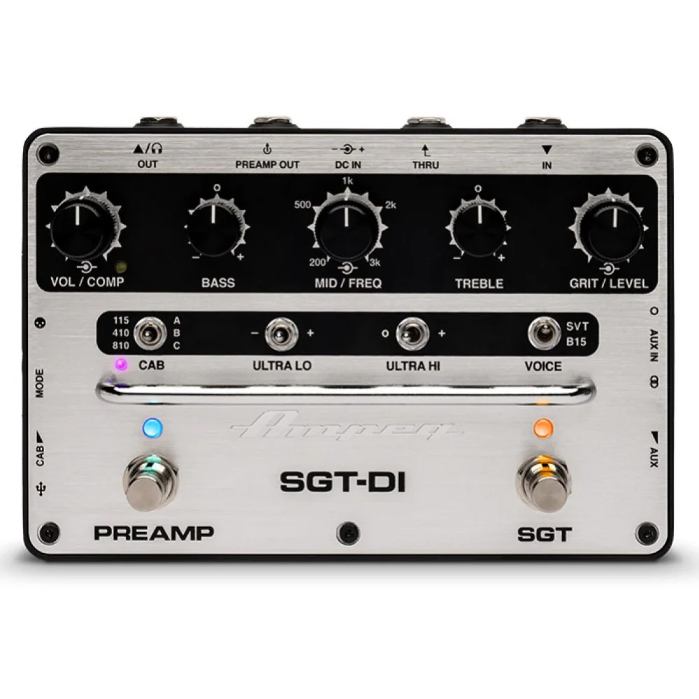 Ampeg SGT-DI Bass Preamp and DI Bass Guitar Pedal