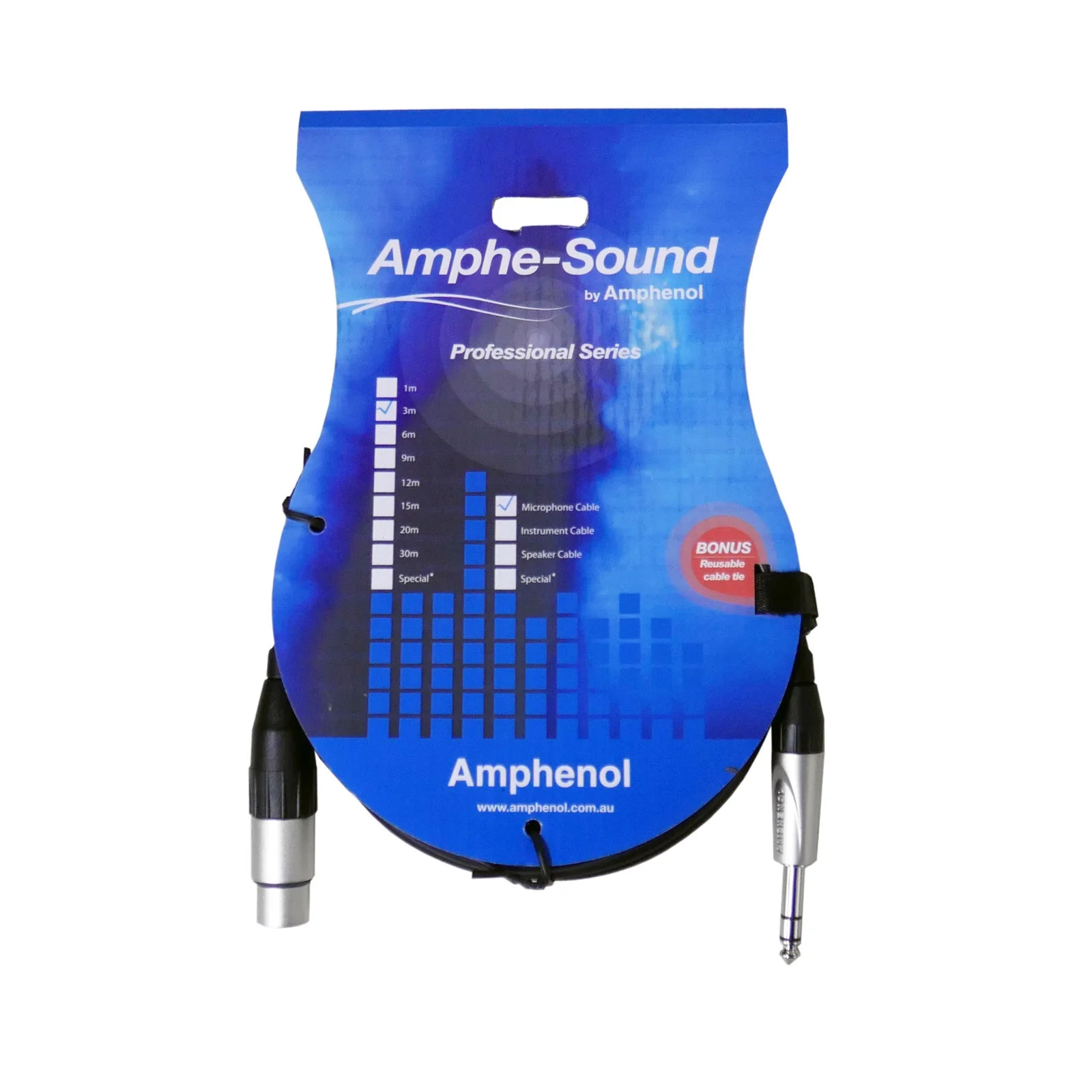 Amphenol 3m 6.35mm Jack TRS - 6.35mm Jack TRS