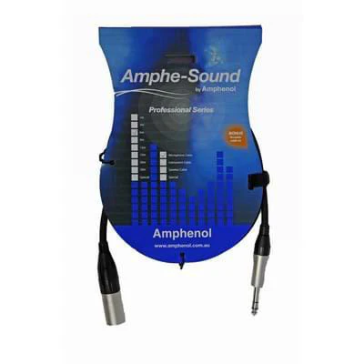Amphenol Male XLR to 6.35mm Jack TRS Microphone Cable - 6m - Image 2