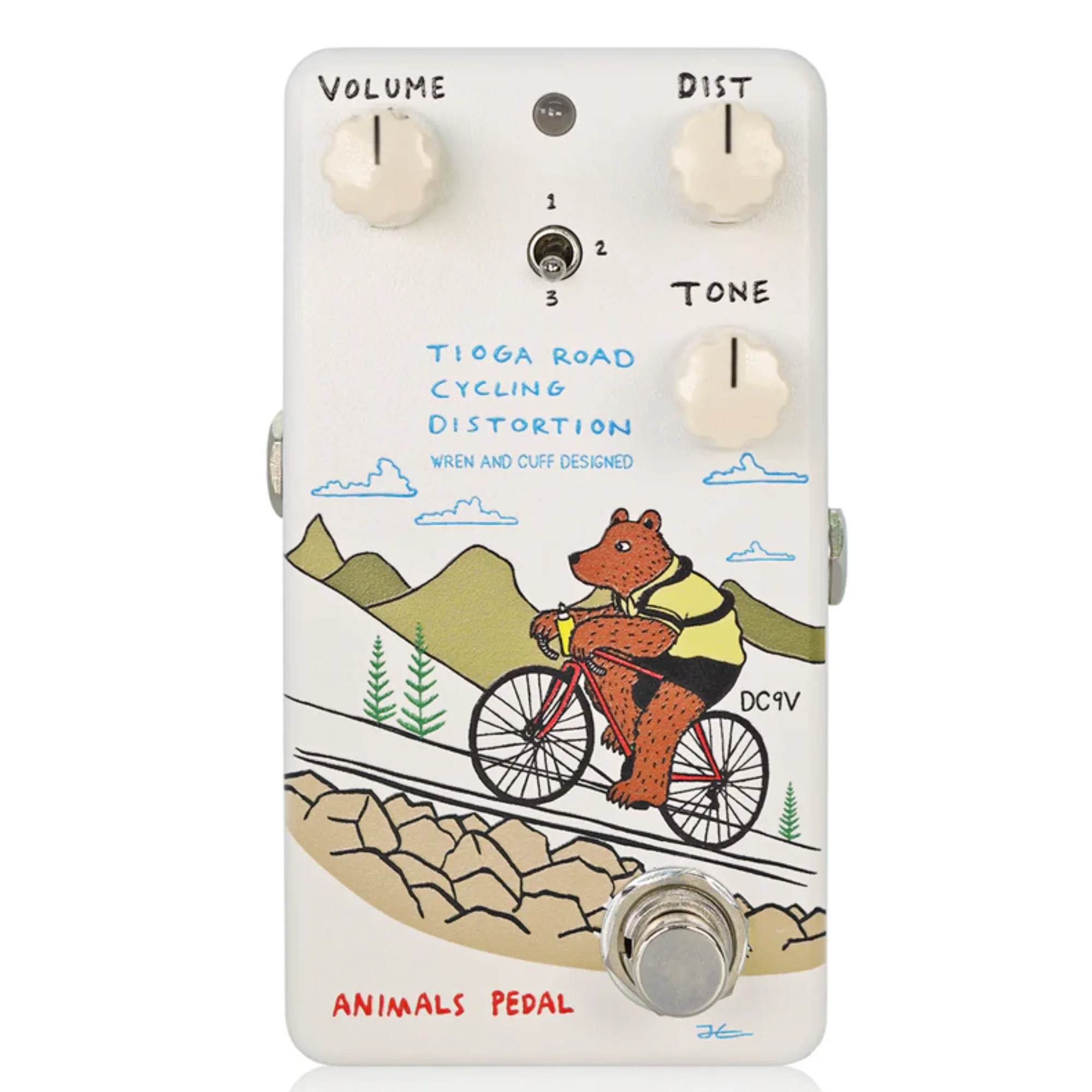 Animals Pedal Tioga Road Cycling Distortion MKII Effects Pedal by Wren&Cuff - Image 6