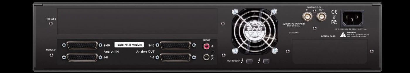 Apogee Symphony MKII Audio Interface Thunderbolt Chassis with 16 Analog In and 16 Analog Out - Multi-Channel - Image 3