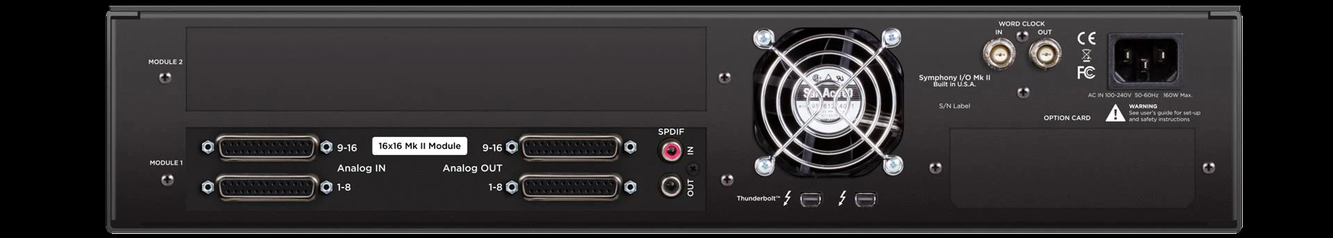 Apogee Symphony MKII Audio Interface Thunderbolt Chassis with 16 Analog In and 16 Analog Out - Multi-Channel - Image 5