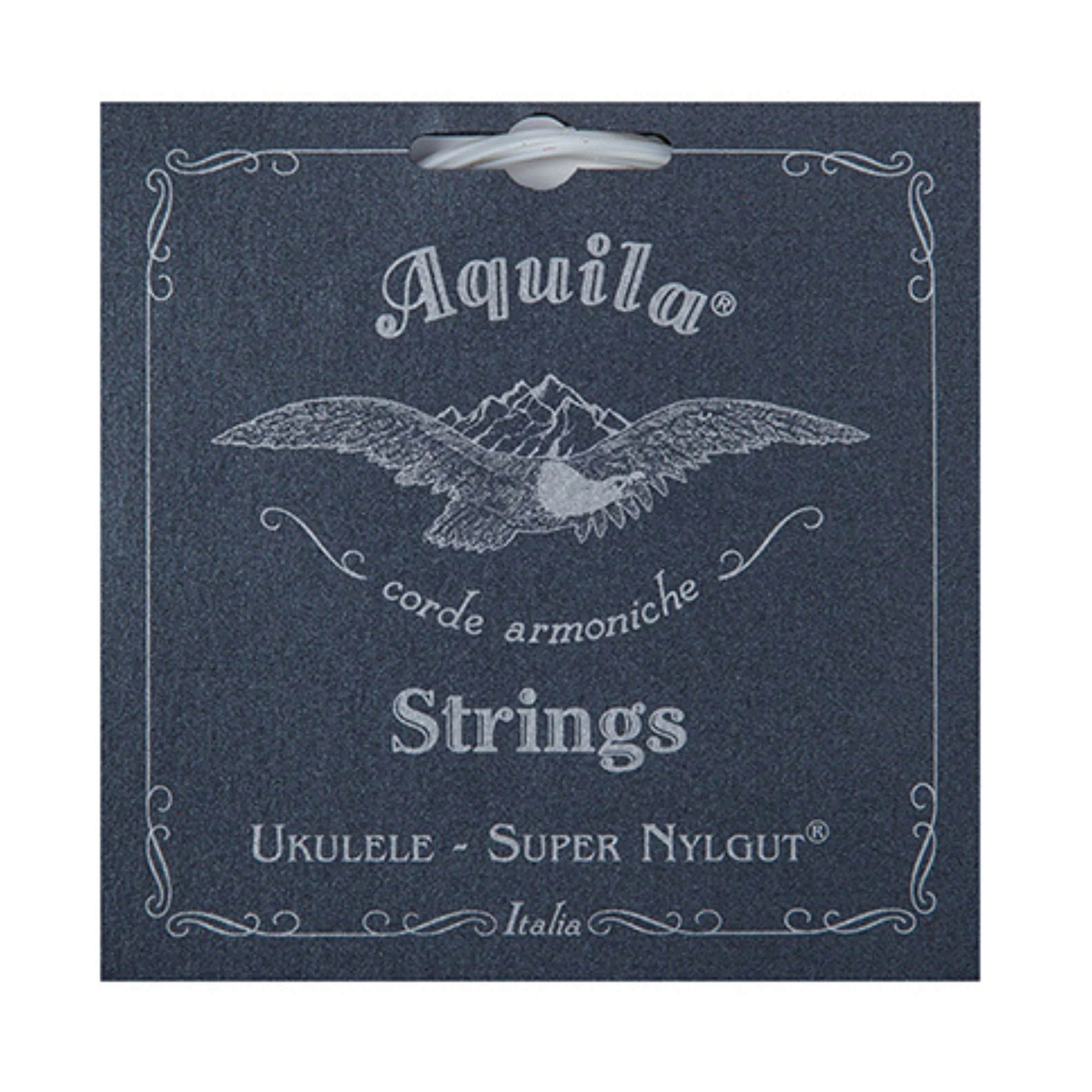 Aquila AQ128U Super Nylgut Baritone Ukulele String Set (Low D / Two Wound Strings)
