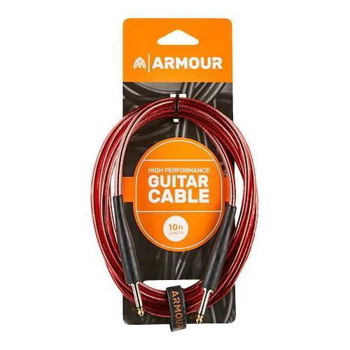 Armour GC10R Guitar 10 Foot in Transparent Red - Image 3