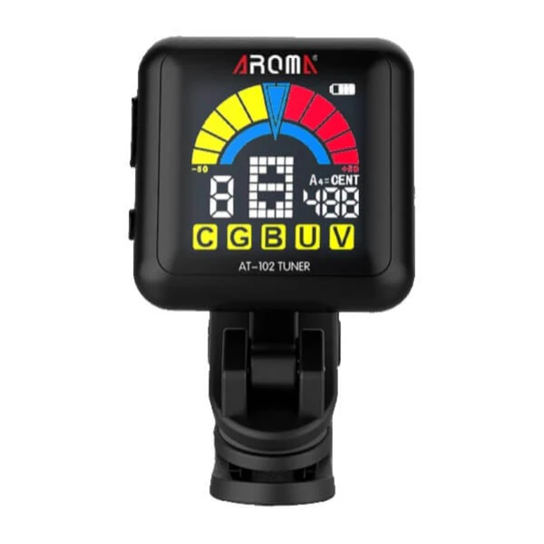 Aroma AT102BK Rechargable Clip-On Chromatic Tuner - Black - Image 2