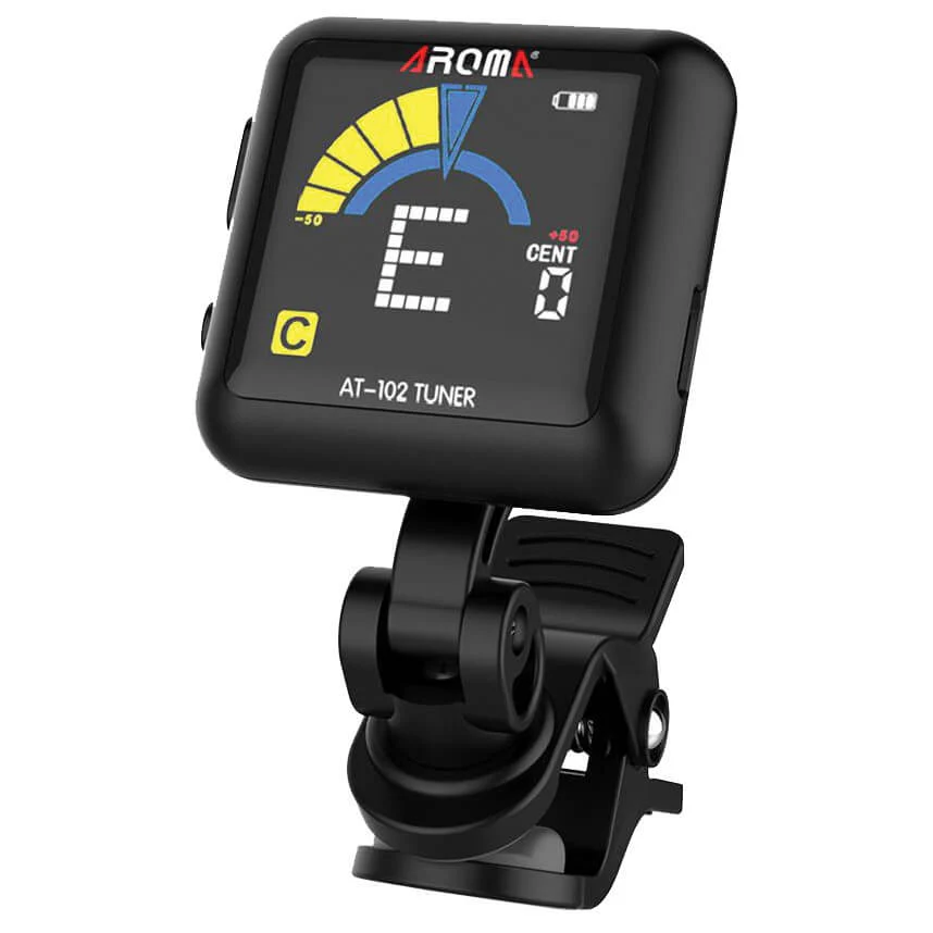 Aroma AT102BK Rechargable Clip-On Chromatic Tuner - Black - Image 4