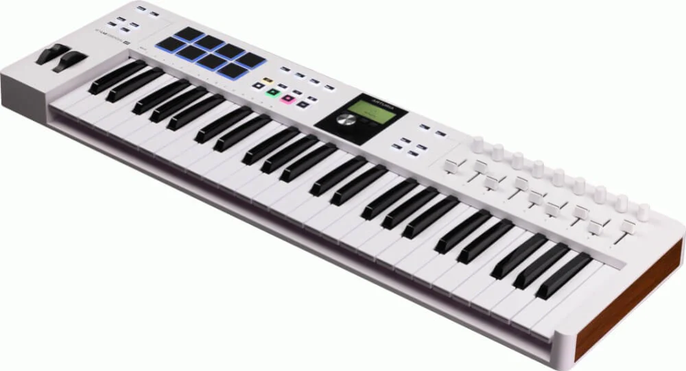 Arturia KeyLab Essential Mk3 49-Key Universal MIDI Controller - White - Image 3