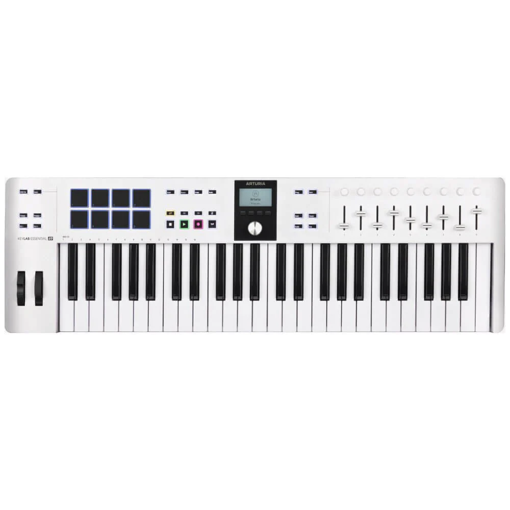 Arturia KeyLab Essential Mk3 49-Key Universal MIDI Controller - White - Image 7