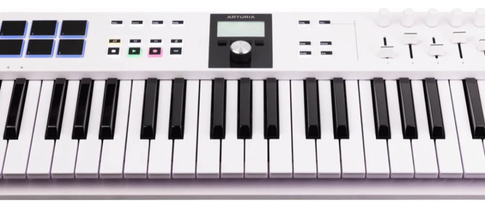 Arturia KeyLab Essential Mk3 61-Key Universal MIDI Controller - White - Image 4