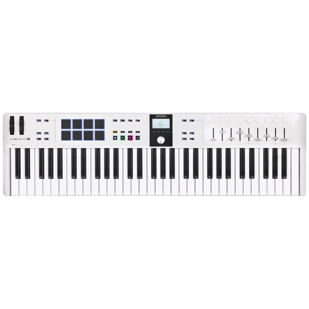 Arturia KeyLab Essential Mk3 61-Key Universal MIDI Controller - White - Image 5