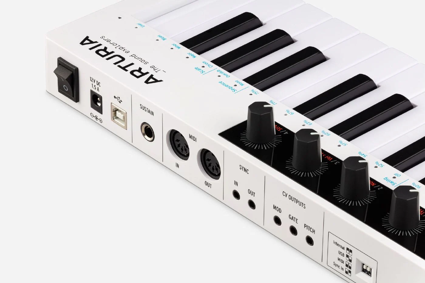 Arturia Keystep 37 Polyphonic Step Sequencer & Keyboard Controller - White - Image 4
