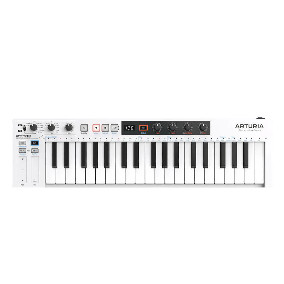 Arturia Keystep 37 Polyphonic Step Sequencer & Keyboard Controller - White - Image 7