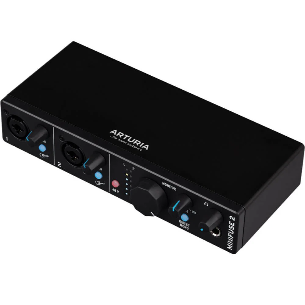 Arturia MiniFuse 2 Complete Recording Pack with Interface, Microphone, Headphones, and Cable - Black - Image 10