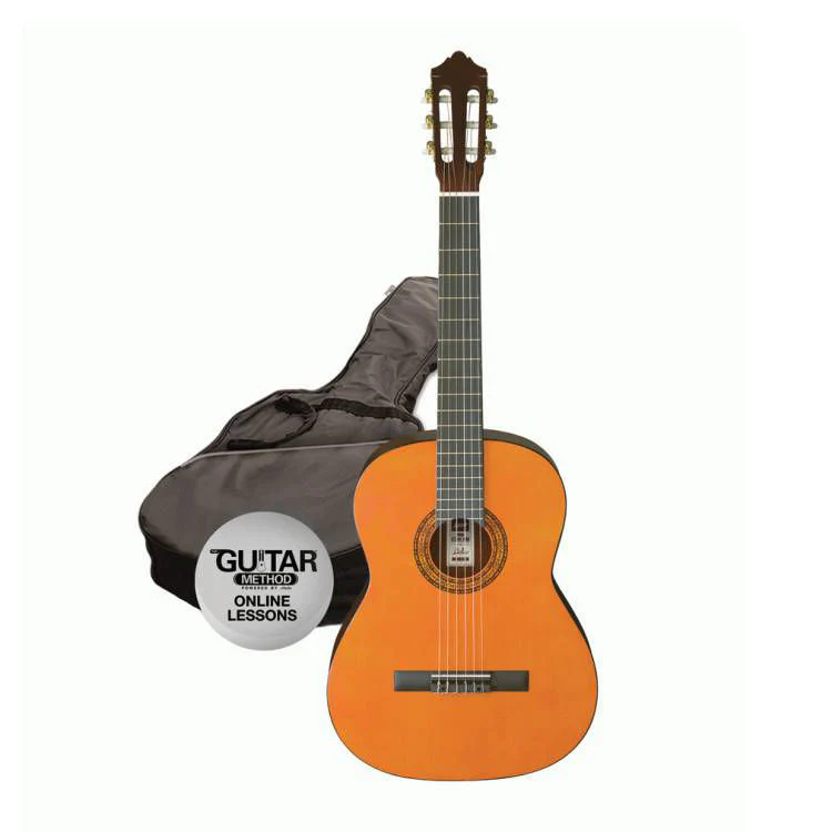 Ashton SPCG34AM - 3/4 Size Classical Guitar Starter Pack - Left-Handed Amber - Image 3