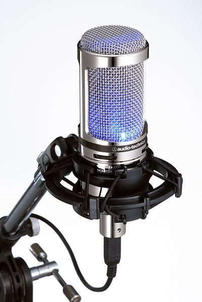 Audio-Technica AT2020USB+V Limited Edition Cardioid Condenser Microphone Includes Shock Mount - Image 2