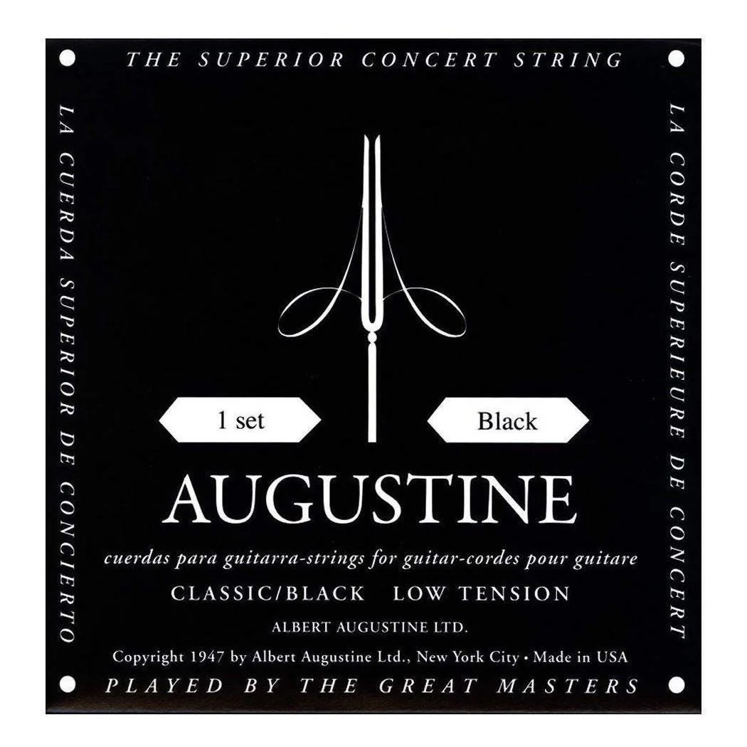 Augustine Black Classical Guitar Strings - Low Tension - Image 2