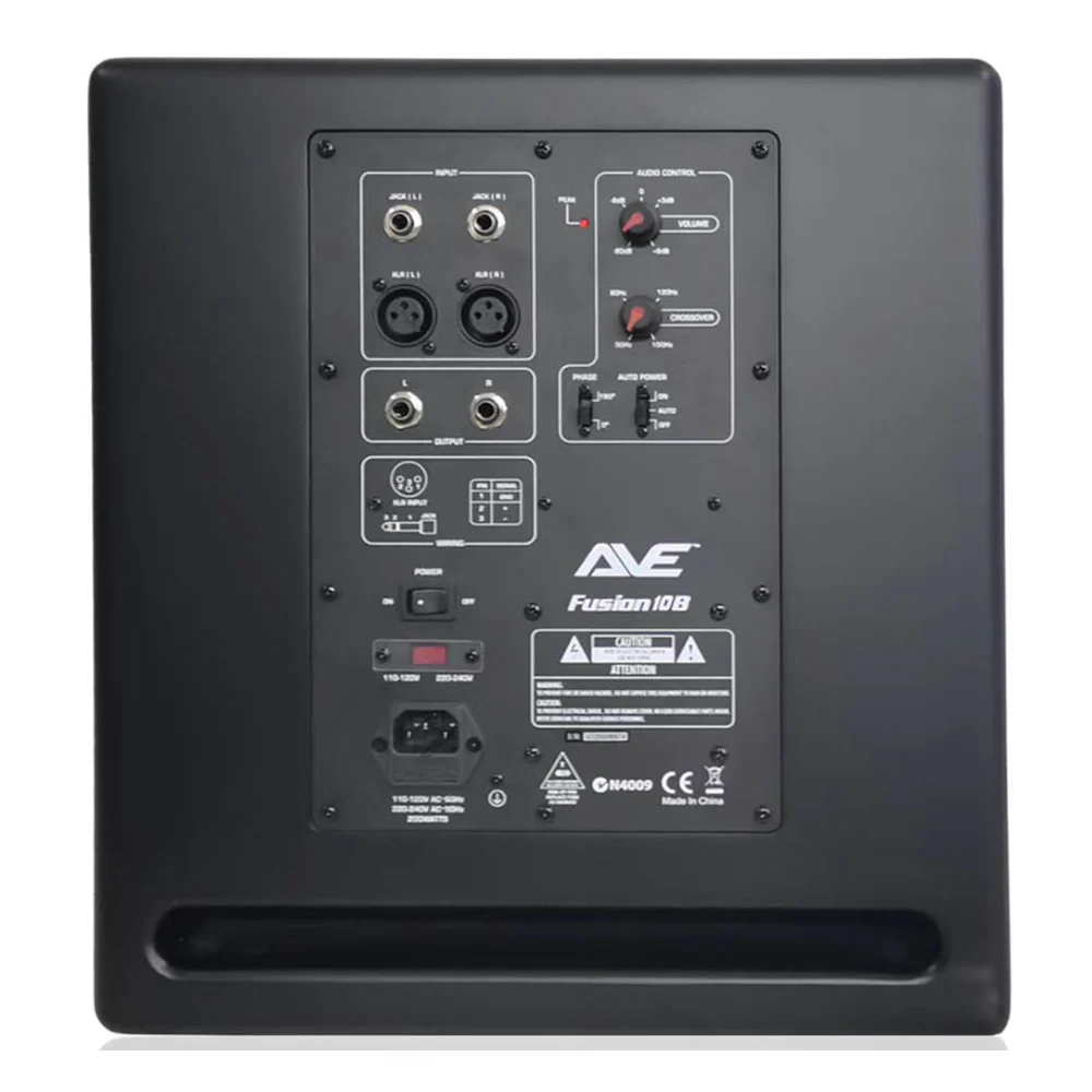 AVE Fusion10S Studio Monitor Subwoofer 10 Inch in Black - Image 3