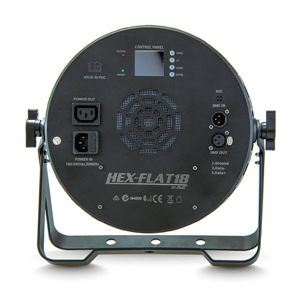AVE HEX-FLAT18 Hex-Colour 18x12W LED Par Can - RGBAW+UV