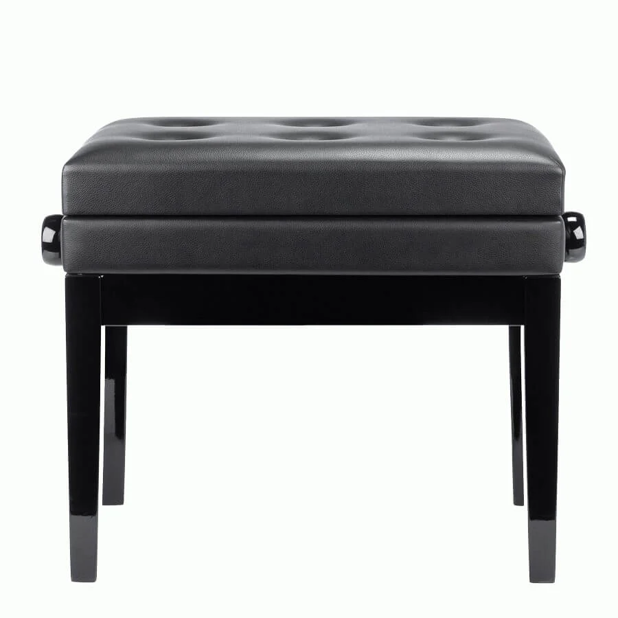 Beale BPB220BK Height-Adjustable Piano Stool with Storage - Black - Image 12