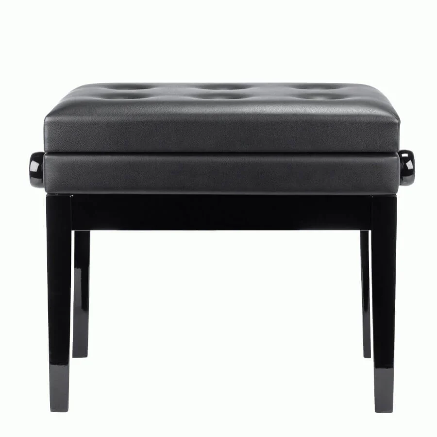 Beale BPB220BK Height-Adjustable Piano Stool with Storage - Black - Image 6