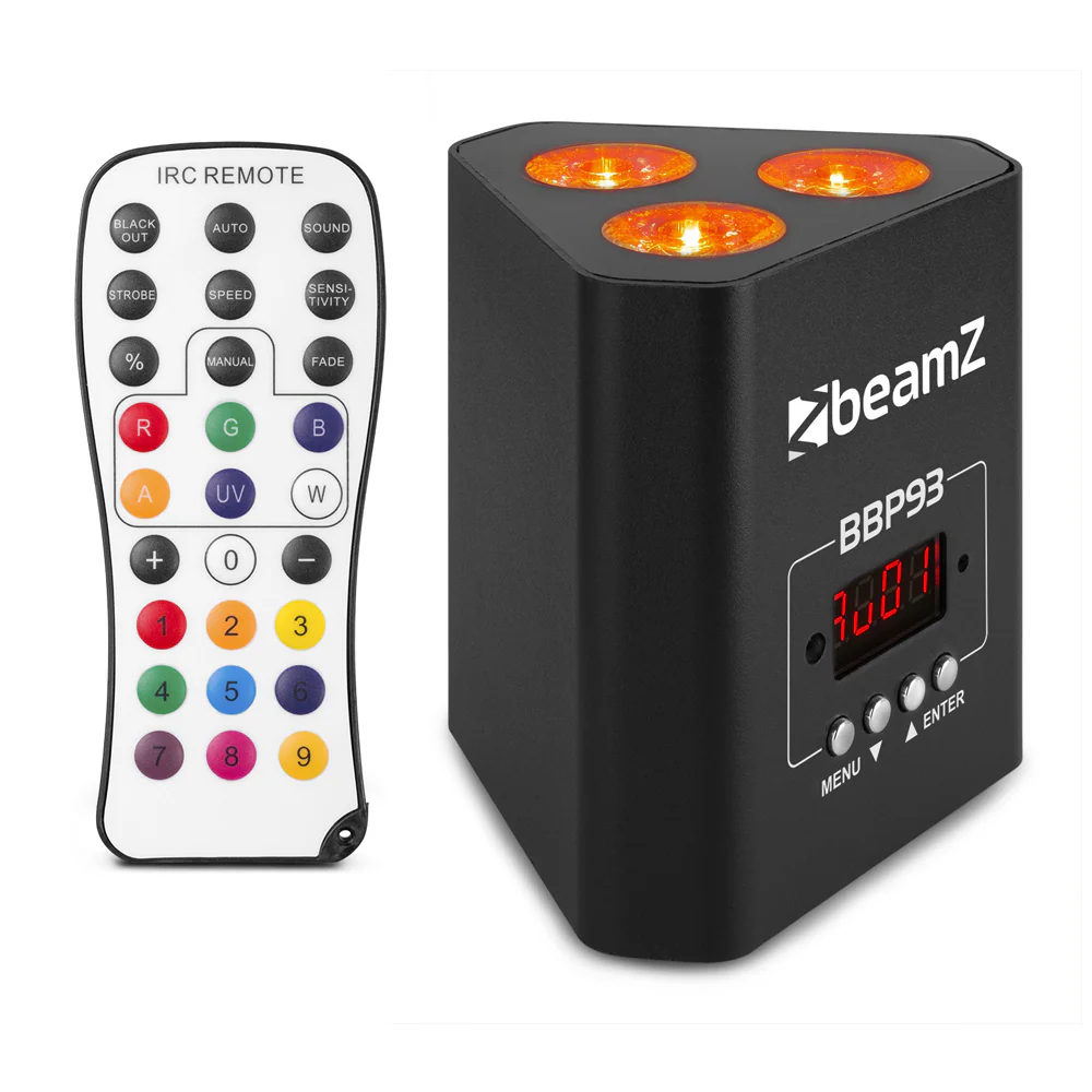 Beamz BBP93 Uplight Par 3x10W 4in1 DMX IRC - Image 12
