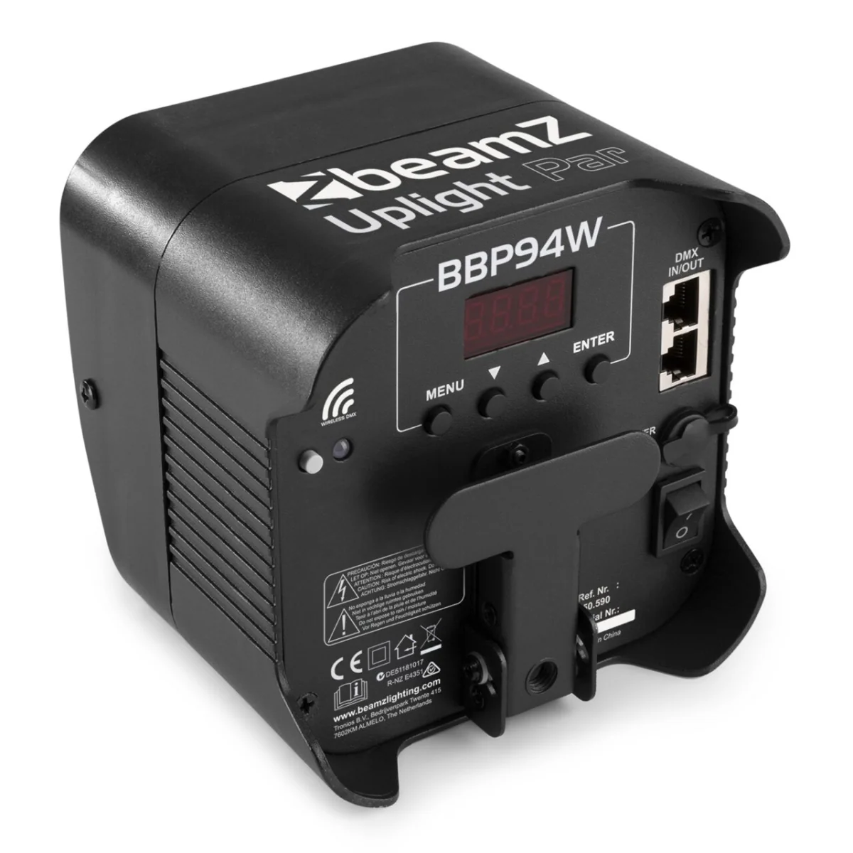 Beamz BBP94W 4x12W Wireless DMX IRC Par Uplight - Image 5