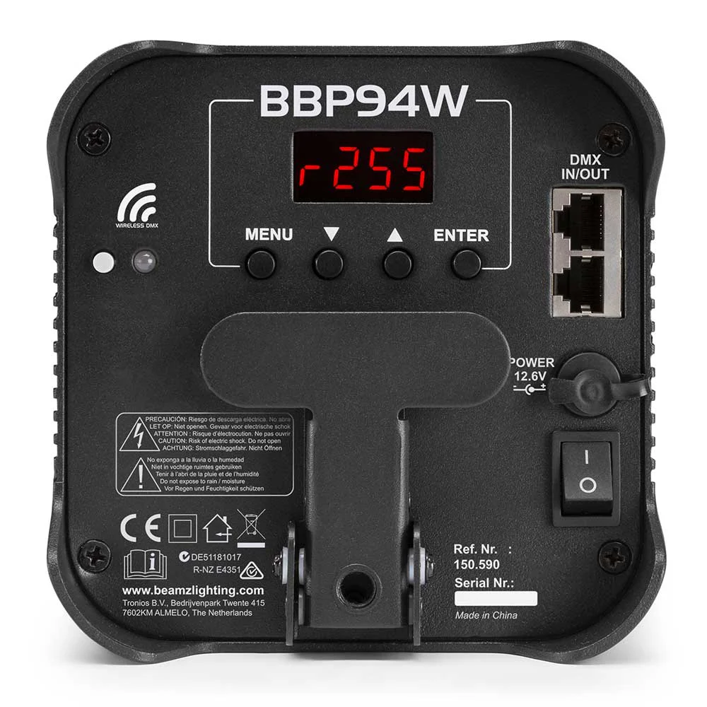 Beamz BBP94W Uplight Bundle with 8x Lights and Flight Case - Image 10