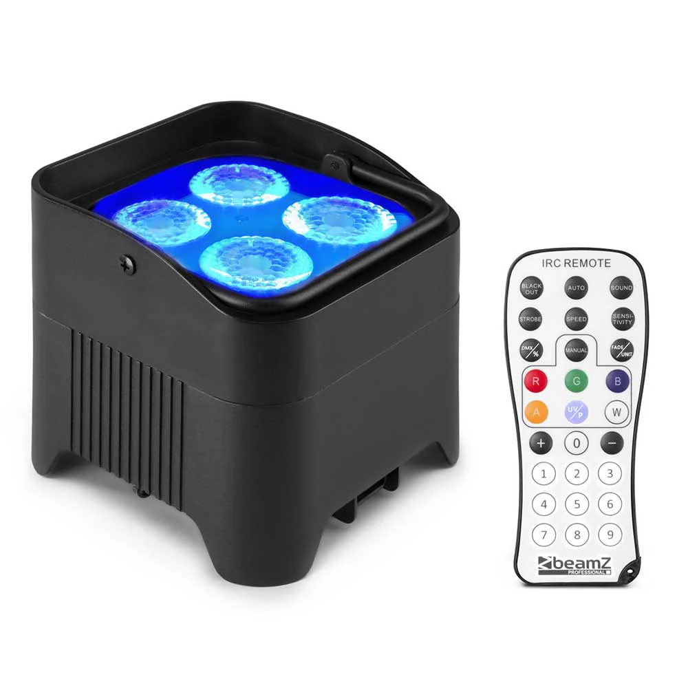 Beamz BBP94W Uplight Bundle with 8x Lights and Flight Case - Image 6