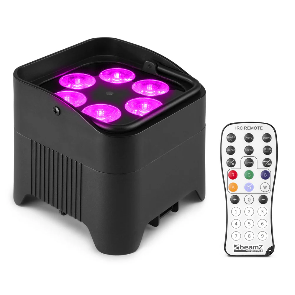 Beamz BBP96S Bundle with 8x Uplight Pars and Flight Case - Image 2