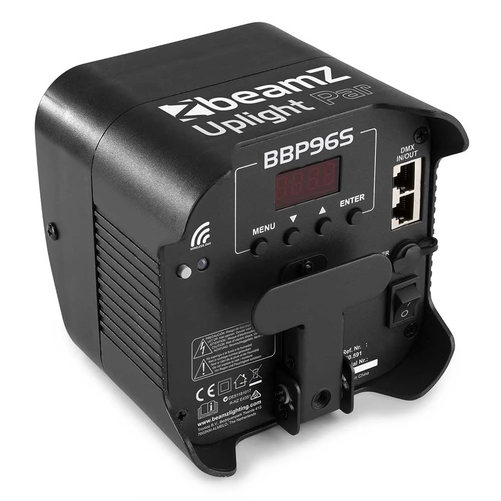 Beamz BBP96S Bundle with 8x Uplight Pars and Flight Case - Image 7