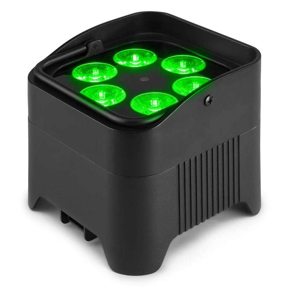 Beamz BBP96S Uplight Par 6x12W Wireless DMX IRC - Image 2